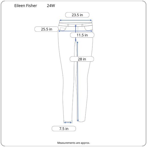 Eileen Fisher Womens Jeans Stretch Organic Cotton Denim Skinny Plus Size 24W - Picture 3 of 13